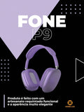 Fone De Ouvido Sem Fio Extra Bass P9 Air Top Max