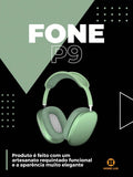 Fone De Ouvido Sem Fio Extra Bass P9 Air Top Max