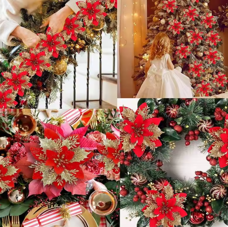 Flores de Natal Glitter