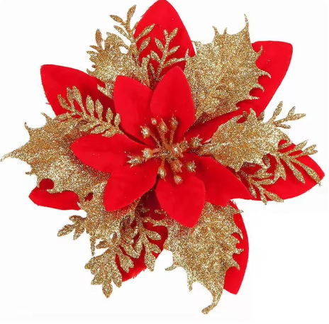 Flores de Natal Glitter