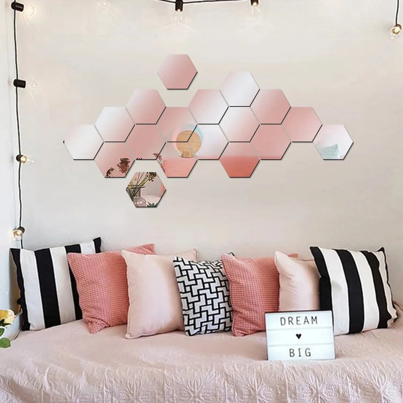 Espelho Adesivo Hexagonal
