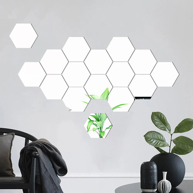 Espelho Adesivo Hexagonal