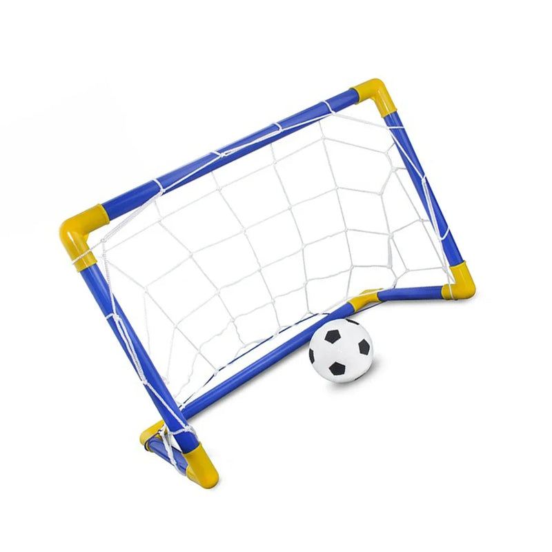 Mini Futebol Plástico Removível Poste de Gol Rede Conjunto de Alta Resistência