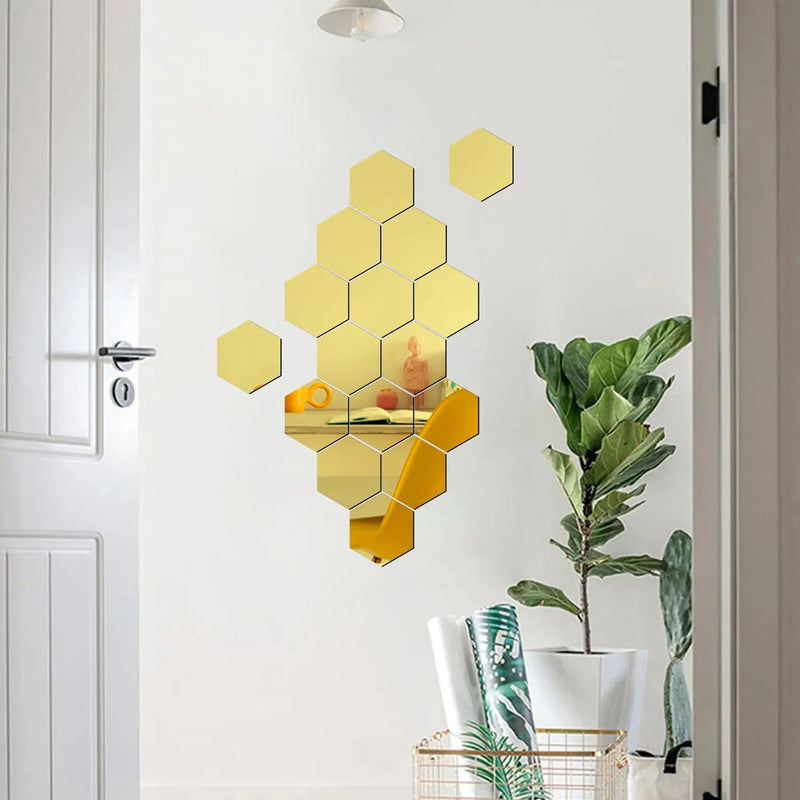 Espelho Adesivo Hexagonal